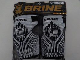 BRINE UPRISING ARM PAD LACROSSE SZ L WHITE BLACK DESIGNED FOR DEVELOPING... - $12.99