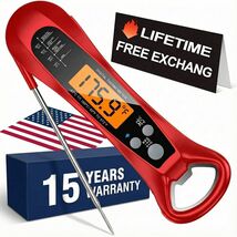 NIUTA® Therm Pro® Meat Thermometer Digital, 1 Sec Instant Read, NIST® Ce... - $15.15