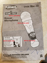 123 Sesame Street Grover Microphone Instructions ONLY - READ Auction - $3.99