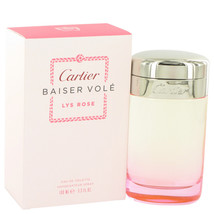 Cartier Baiser Vole Lys Rose Perfume 3.3 Oz Eau De Toilette Spray - £158.37 GBP