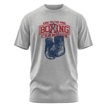 King of The Ring Boxing Champion Printed T Shirt for Men Women Vintage GYM - £12.93 GBP