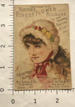 Austen’s Forest Flower Cologne Oswego New York Victorian Trade Card VTC 6 - £6.22 GBP
