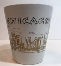 Chicago City Skyline Coffee Mug Windy City Gold Sketch Graphic City Concepts Cup - $18.80