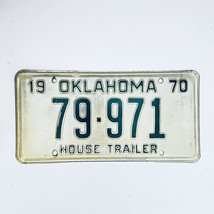 1970 United States Oklahoma Base House Trailer License Plate 79-971 - £14.06 GBP