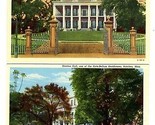 4 Natchez Mississippi Homes Postcards Stanton Hall Dunleith Richmond Lan... - $17.80