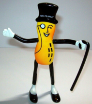 Mr Peanut Doll Planters Peanuts Rubber Bendable Toy Figure Gift For Mom Or Dad - £12.72 GBP
