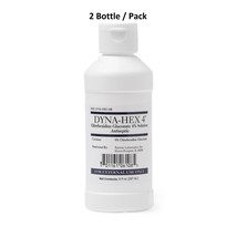 2 Pk Dyna-Hex 4 Antiseptic Skin Cleanser Liquid Dyna Hex CHG Surgical Sc... - $24.74