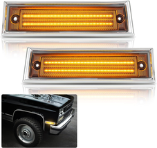 Bestview LED Side Marker Lights Compatible with 1981-1991 Chevy C10 C20 ... - £35.62 GBP