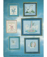 Vtg Cross Stitch Needlepoint Unicorn Pegasus Collection Candi Martin Pat... - £10.97 GBP