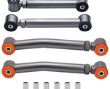 4x Rear Upper &amp; Lower Adjustable Control Arms Set for 1997-2006 Jeep Wra... - £153.52 GBP