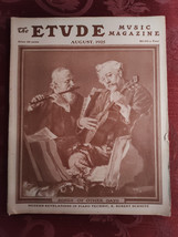 Rare ETUDE magazine August 1925 E Robert Schmitz Piano Technique - £17.26 GBP