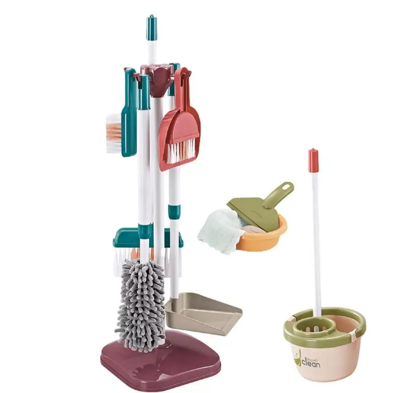 Cleaning Toys For Kids Detachable Pretend Play Cleaning Tools Set Reusable - £20.49 GBP+