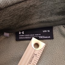 Under Armour Sweatshirt Men's Size Large Gray Quarter Zip Long Sleeve Pullover image 3