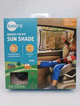 Safe Fit Adjust-to-Fit SUN SHADE Stretch for Custom Fit Up-To 18&quot; x 27&quot; CAR SUV - £12.10 GBP