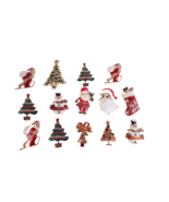 14 PIECES CHRISTMAS ENAMEL PIN BROOCH BADGE - €17,36 EUR