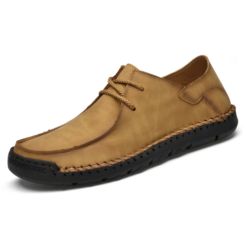 Casual Shoes For Men Hand-Made Shoes Super Soft Flats Man Loafers Design Moccasi - £43.27 GBP
