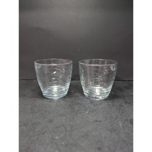 Libbey Short Swirl Tumbler Glasses Set of 2, Vintage Glassware, Heavy Ba... - $225.80 MXN