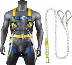 Fall Protection Safety Harness Osha/Ansi Compliant,Internal Shock Absorbing - $54.81