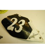 Right Side Cover Number Plate #23 1999 Suzuki RM125 RM 125 - $26.41 CAD
