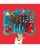Glitter Scrub Life Badge Retractable Badge Reel for Medical Occupation. ... - $110.64 MXN