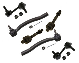 6 Pcs Steering For Honda Accord EX 3.0L Inner Outer Tie Rods Sway Bar Li... - $66.69