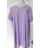 Croft and Barrow Lavender dot Cap Sleeve Nightgown Size 1X - $21.73
