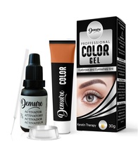 Demure Color Gel Eyebrow and Eyelash Tint Kit 30g with Keratin (3.0 Brow) - £13.47 GBP