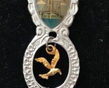 Mackinac Island Bridge(top) Bird (charm) Souvenir Spoon Union Japan - $12.82