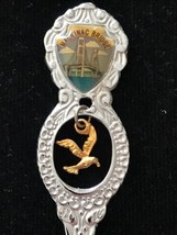 Mackinac Island Bridge(top) Bird (charm) Souvenir Spoon Union Japan - £10.24 GBP