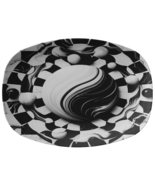 Platter Marble look Black and White - $987.91 MXN