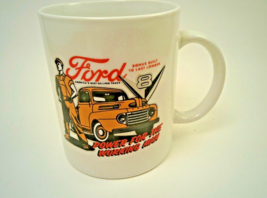  Classic Ford F Series V8 Pickup Truck POWER FOR THE WORKING MAN Coffee ... - £13.42 GBP