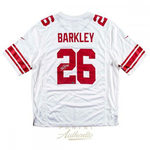 Saquon Barkley Autographed New York Giants White Nike Jersey Panini - £350.32 GBP