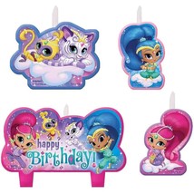 Shimmer and Shine Molded Birthday Candles Cake Topper Decorations 4 Piec... - $5.95