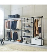 White Walk-in Closet: Wood &amp; Metal - $1,481.99