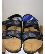 NEW Birkenstock Kids Milano Kinder Mystic Skulls Black Size 8-8.5 Toddler - $53.96