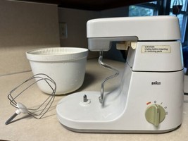 Vintage Braun Stand Mixer Food Processor KM 32 Attachments Germany - $98.99