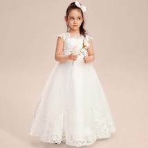 Communion Dress Flower Girl Dresses Kids Princess For Wedding - £86.89 GBP