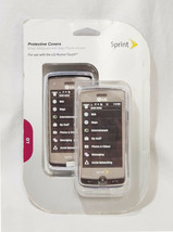 NEW Sprint 2-Pack Clear and Black/Silver Cases for LG Rumor Touch Phones - £5.88 GBP
