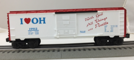 Lionel 6-19912 I Love Ohio Box Car &quot;With God All Things Are Possible&quot; - $29.70