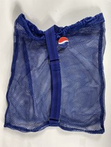 Pepsi Blue Mesh Sports Beach Gym Bag w/ Shoulder Strap - 18&quot; x 20&quot; - £7.78 GBP