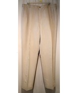 Descente International Collection Beige Pleated Cuffed Dress Pants - Men... - $19.42 CAD