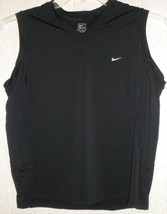 EXCELLENT WOMENS TEAM NIKE BLACK TANK TOP  SIZE M (8/10) - £14.58 GBP