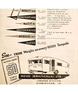 1957 Eccles Caravan Camper Import Advertisement Autocar Automobilia DWPP2 - $56.04 CAD