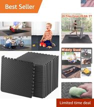 Puzzle Exercise Mat, 20 Tiles Foam Interlocking Exercise Mats - Floor Ti... - $68.29