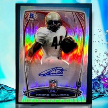 2014 Bowman Chrome Andre Williams #106 RC Refractor Auto - $3.15