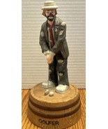 Emmett Kelly Jr. clown The Golfer Music Box figurine from Flambro Working - $12.00