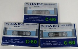 HAILI Model 650 C-60 Audio Cassette Tape 60 min Sealed Lot of 3 New Old Stock - £7.69 GBP