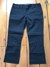 Limited Drew Fit Black Flat Front Cotton Capri Clam Diggers Pants 2 S 31&quot; - $29.99