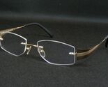 SELECTRA SEL5599 Farben 3 Blass Gold / Braune Brille Rahmenlose 52-18-135mm - $81.15