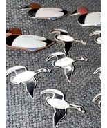 10 Old Enamel geese/￼ Duck Pins See Pictures - £7.58 GBP